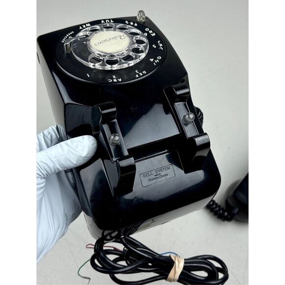 Vintage Western Electric Black Rotary Dial Telephone Model 510 Black Rare G1 - Picture 9 of 10